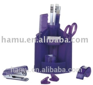 Plastic Multi-functional Red/Green/Black/Purple Desk Office Organizer