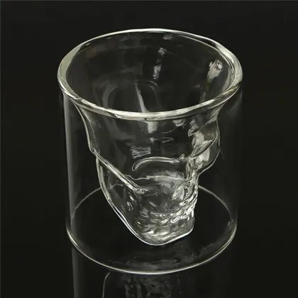 Crystal Skull Head Wine Vodka Shot Glass Drinking Ware New Cool Cup For Home Bar 75ml