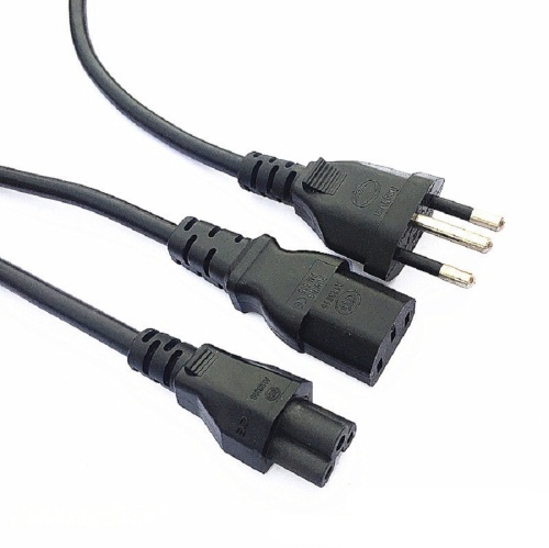 Brasilien nätsladd brasiliansk inmetro godkännande 3-stifts förlängningssladd till IEC C13 C5 H05VV-F blykabel flexibel PVC elektrisk tråd