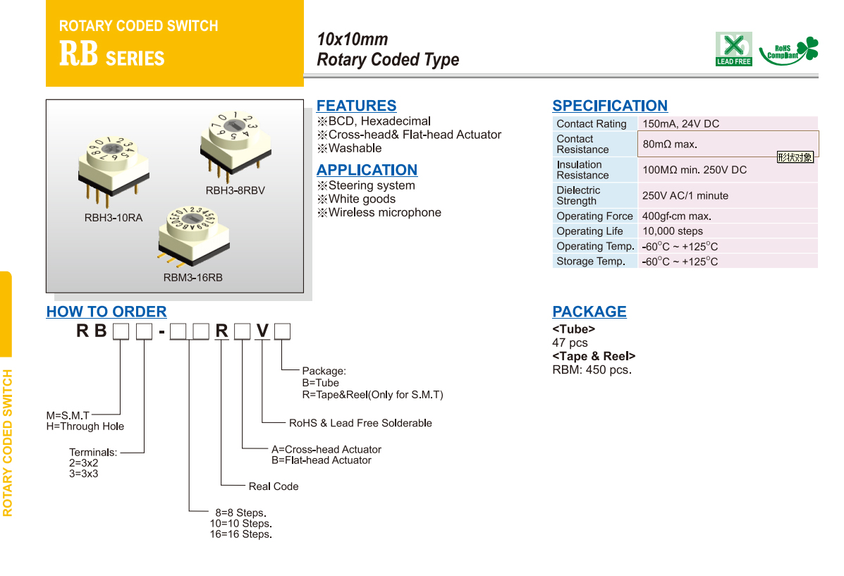 RB rotary switch