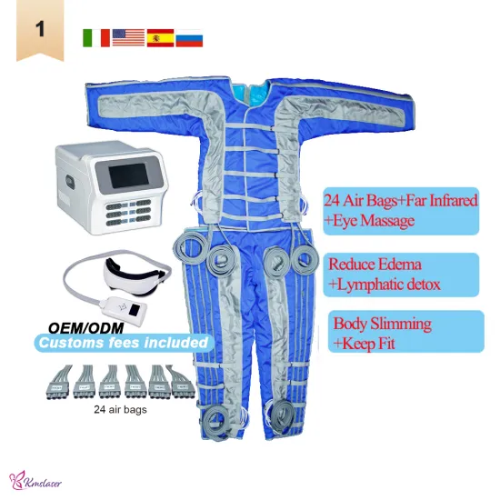 Presoterapia Machines: Massager for Lymphedema and Lymphatic Drainage with 24 Chambers