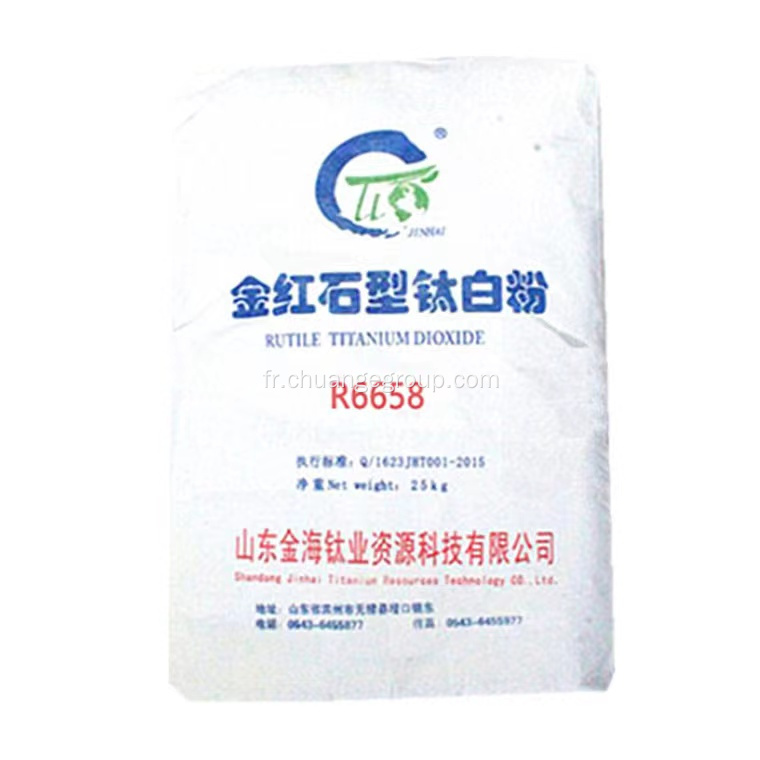 Jinhai Brand Titanium Dioxyde R6658 pour l'encre solvant