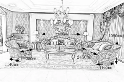 Luxury sofa italian blair leather sofa classic sofa