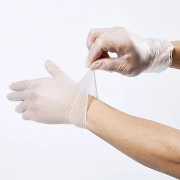 non sterile pf vinyl hand gloves large blue examination vinyl gloves disposable clear