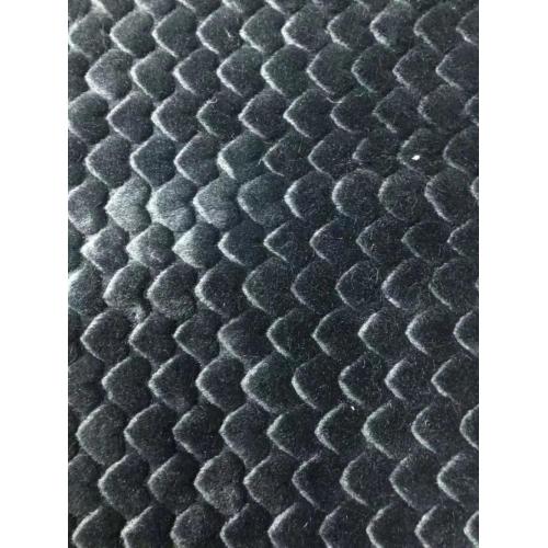 100% POYESTER MINK Hair comme avec Jacquard Tricoting