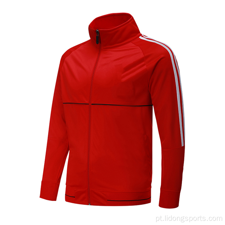 Lidong tracksuit de traje esportivo personalizado Men Gym Jacket