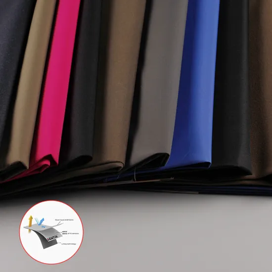 Wholesale Custom Good Price 2-Layer Laminated 100% Polyester Gabardine Fabric for Clothing