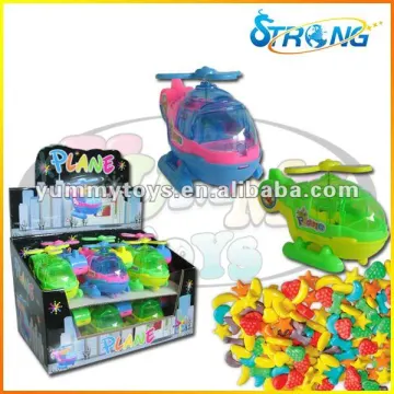Cartoon Light Helicopter Candy Toy