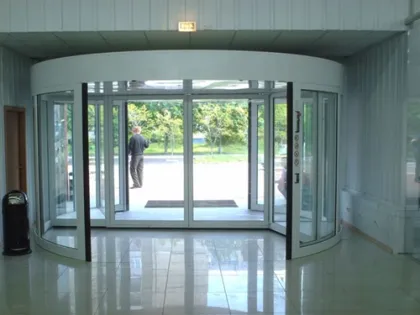 Automatic Sliding Door Operators for Revolving Doors