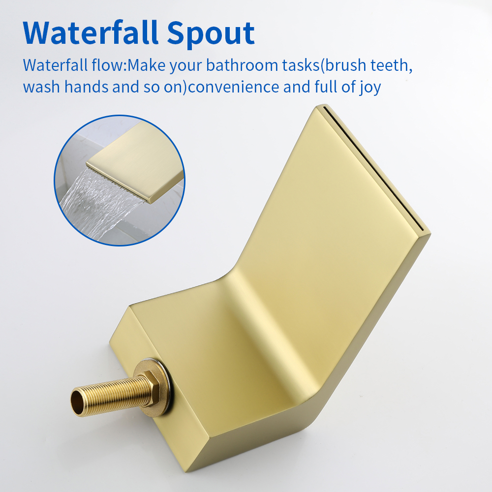 brushed gold faucet spout 2012bg 7