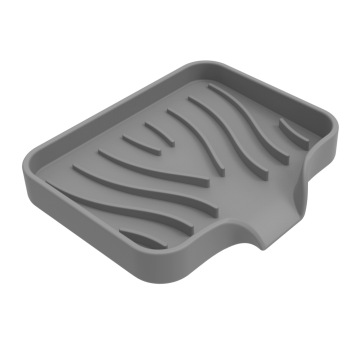 Sustainable Silicone Soap Holder with Waterfall Drain Tray