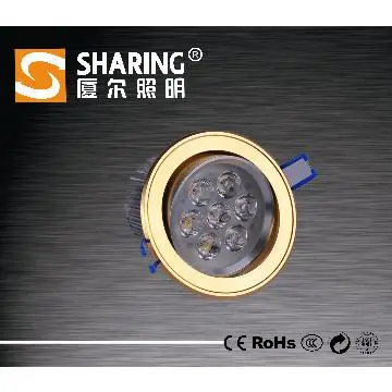 7W Gold  color  LED spot light