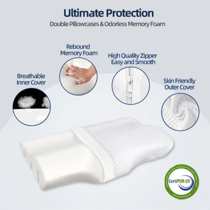 Memory Foam Pillow for Cervical Protection