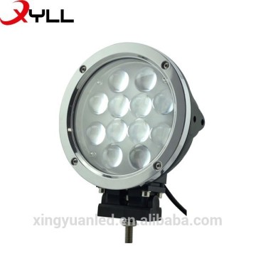 12*5W LED 60W Round LED Work Light Fog Lamp For Off-road Jeep SUV ATV Truck