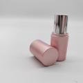 Pink Metalization Plastic Lipbalm Tube Container