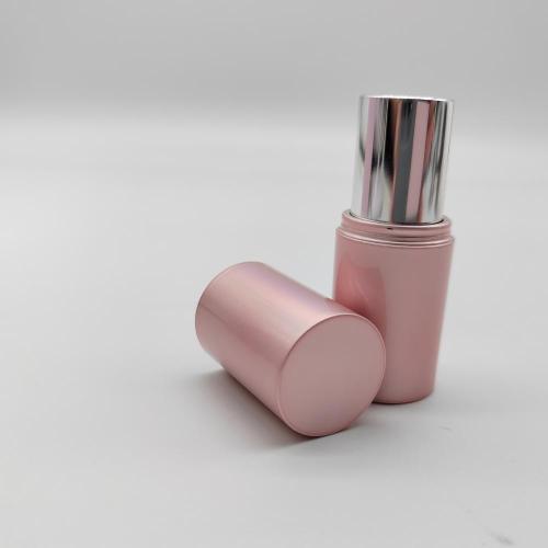 Cosmetic Plastic Pink Metalization Lipstick Tube