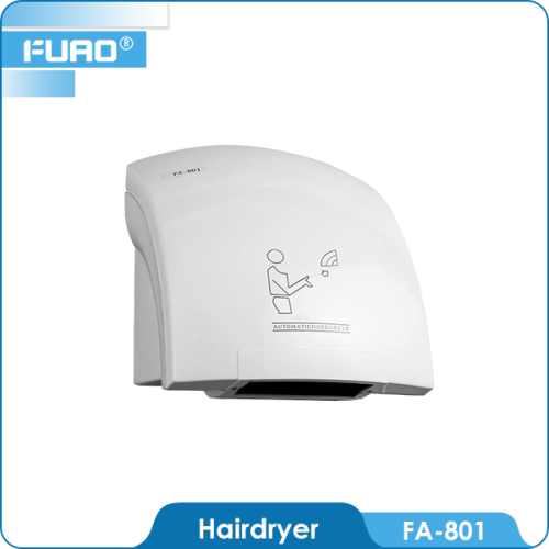 FUAO bathroom wall mounted sensor hot air hand dryer with ozone