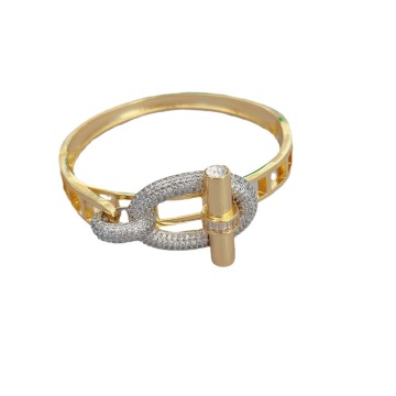 Bracelet anneau de luxe de luxe en cuivre de luxe
