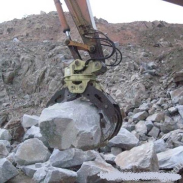 Captura de piedra de roca excavadora