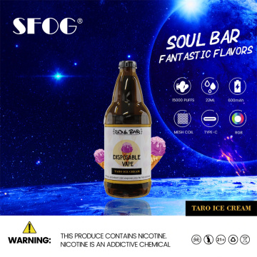 SFOG SOUL BAR 15000 puffs electronic cigarette warehouse