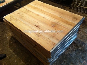 block machine wooden pallet