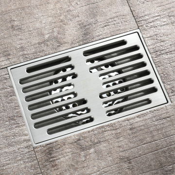 HIDEEP Bathroom Fittings Brush nickel Floor Drain Bathroom Full Copper Floor Drain