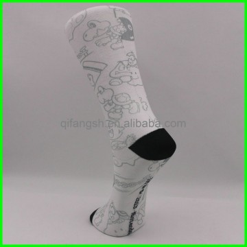 paper print knee high socks