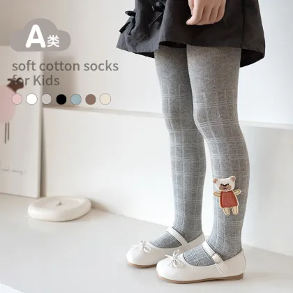 Red Little Bear Bamboo Joint Pantyhose