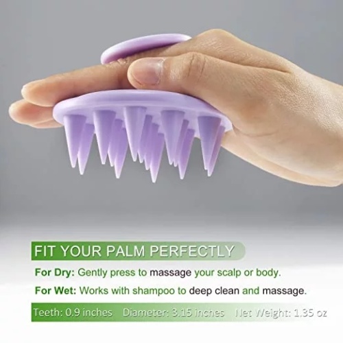 Exfoliating Texture Scrubbing Pad For Shower Silicone Hair Scalp Massager Shampoo Brush Factory