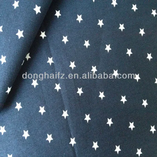 USA star plain weave cotton fabric for shirt