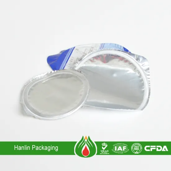 composited PET/AL/HSL plastic cup with aluminum foil lid