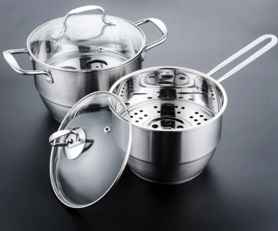 Stainless Steel Cookware Set Steamer Pot Milk Pot