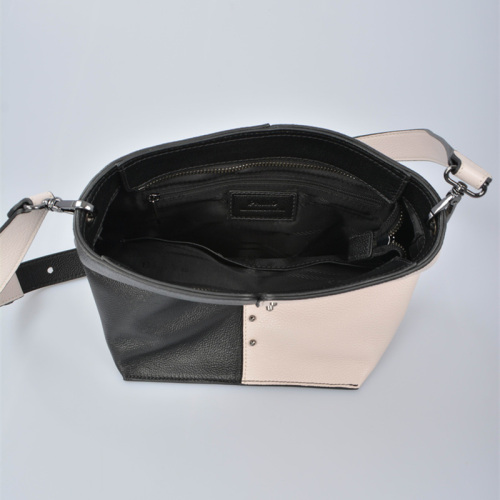 PALIO Leather Bucket Bag with middle cutting