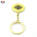 Metal round personalized gold your keychain charms