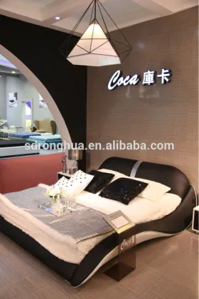 JY336 European home furniture modern leder bett