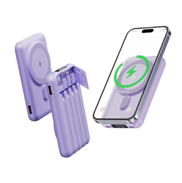 High-Efficiency Magnetic Wireless Fast Charger Power Bank
