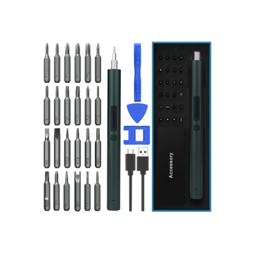 Portable Li-ion Battery Rechargeable Power Screwdriver Kit - Multifunctional Electric Drill Set