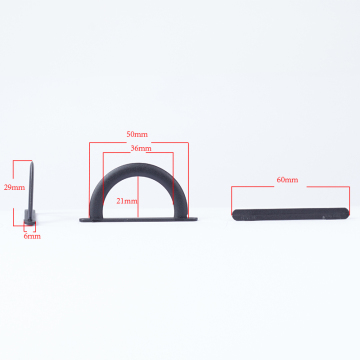 Black Plastic Euro Hole Hooks for Package Display and Hanger