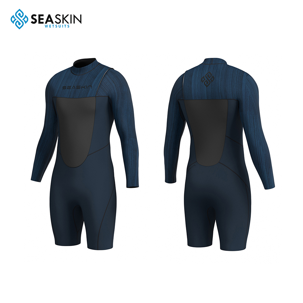 Seaskin 3/2mm Zipless long Sleeve Shorty Wetsuits