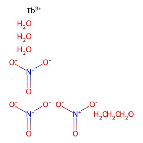 Das Terbium (iii) Nitrathexahydrat TB (NO3) 3 · 5H2O