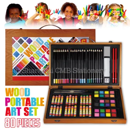 Wood painting art set for kid Gallery Studio