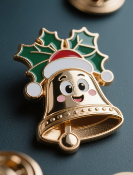 Christmas Key Metal Badge