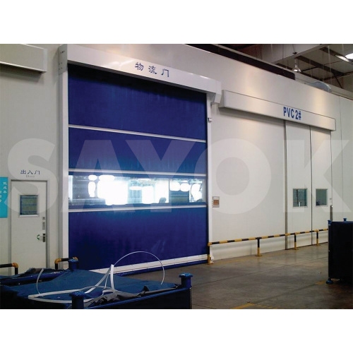 PVC Curtain Automatic High Speed Rolling up Door