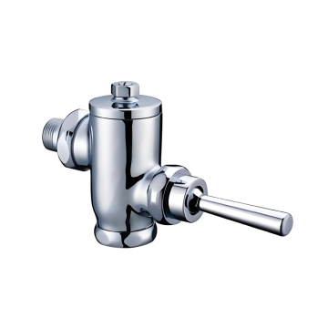 Brass Wall-Mounted Time-Delay Valve - Water-Saving Flushing Valve with Handle Control
