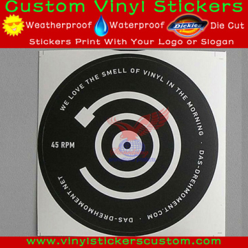 round custom decorative sticker