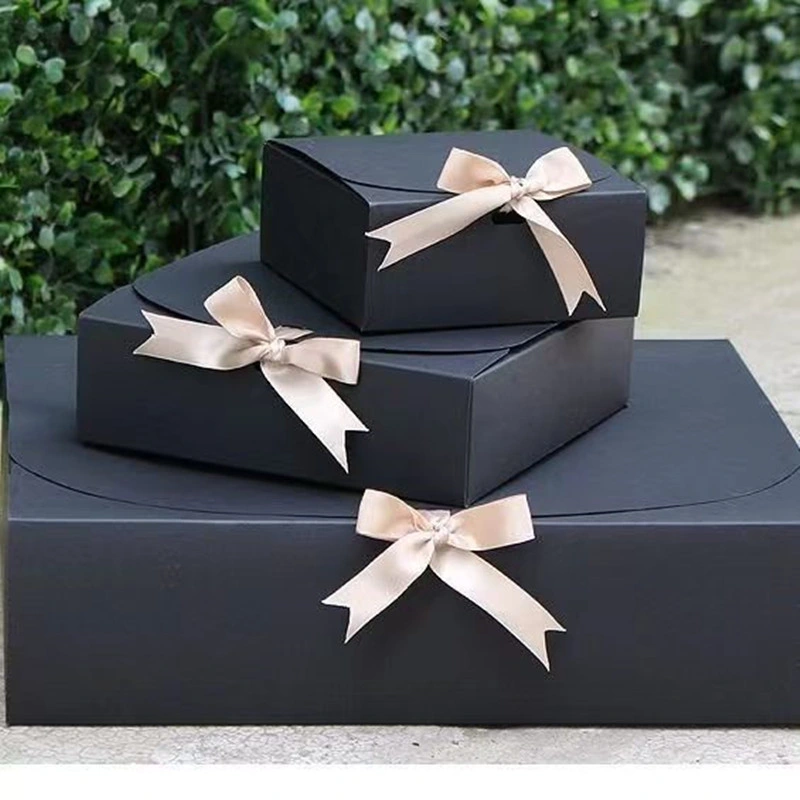 Cajas de embalaje personalizadas Regalo Kraft Box de papel Mano