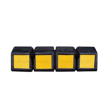 Black and Yellow Rubber Stopper for Garage Safety