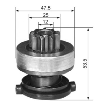 High Performance Auto Starter Drive Gear PMGR 54-91129 1006209686 1006209584