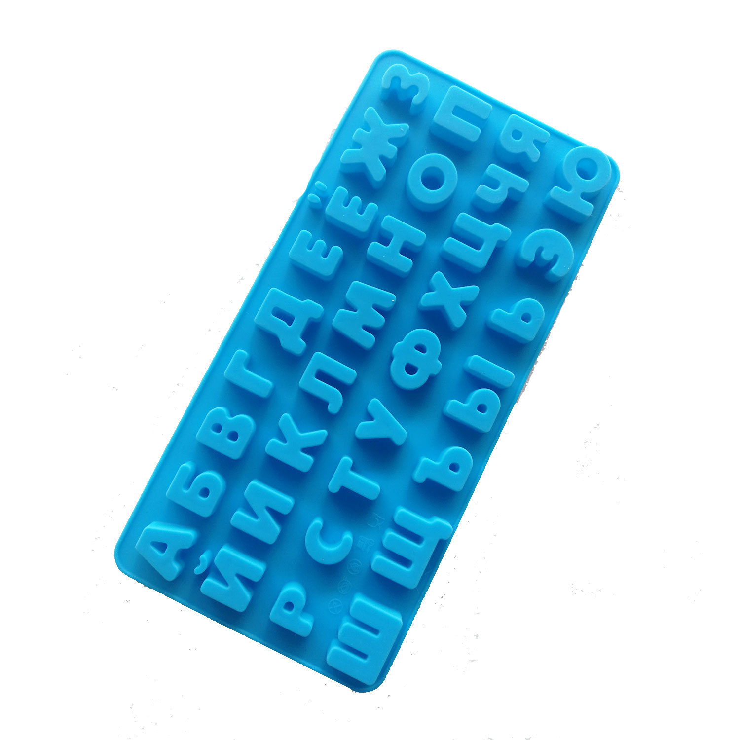 Russian letters chocolate silicone mold fondant tool ice cube tray candy truffle