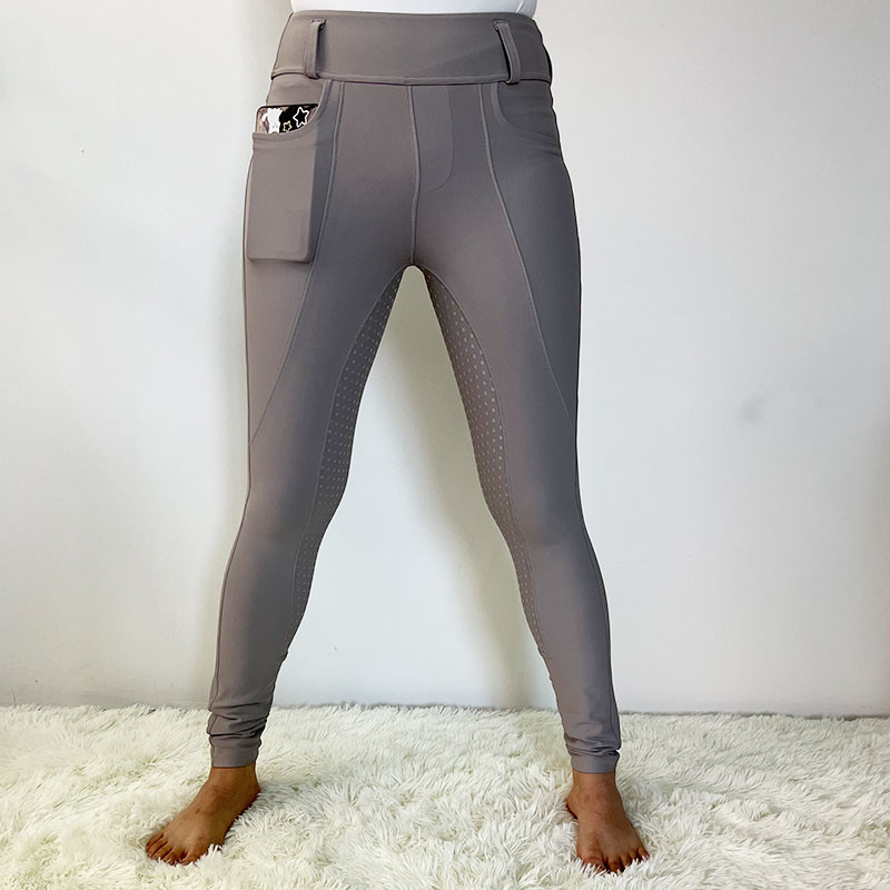 Großhandel 5 Farben Full Silicon Frauen reiten die Legging